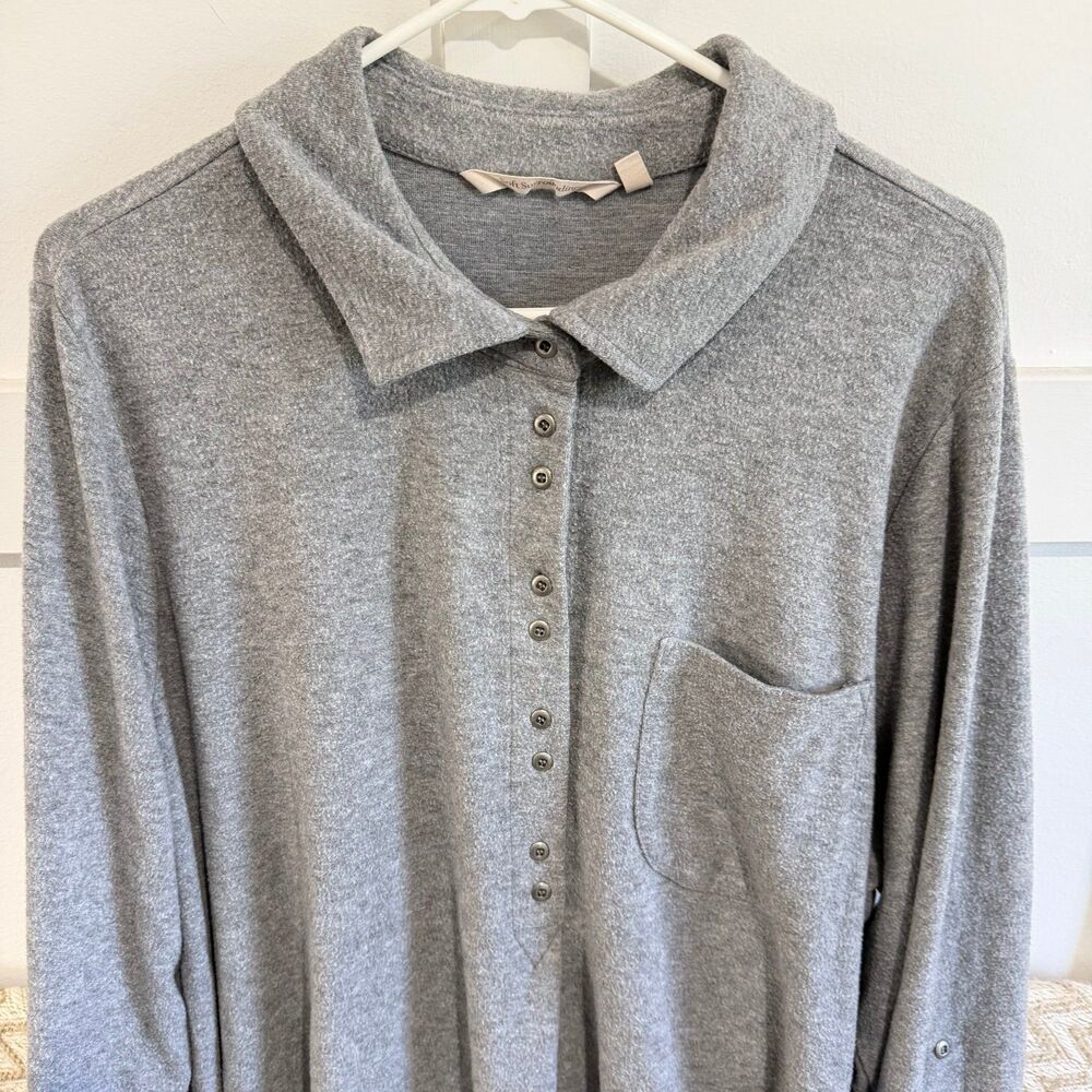 Soft Surroundings Women’s Ultra Soft Button Up Tunic - Picture 3 of 8
